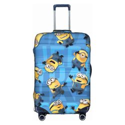 Minions Travel -matkatavaran kansi 18-32 tuumaa korkea, joustava, paksuuntunut tavaratilan kansi, pölytiivis ja naarmuuntumaton matkatavaran suojak...