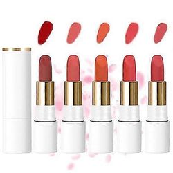 Balm huulipuna, Bisou Balm Sheer Matte huulipuna, Bisou Balm Matte, Bisou Balm Matte Non-Stick huulipunameikki, Matta huulipuna naisille 5 väriä