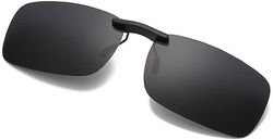 Xqday Polariserede solbriller til Brille wearers overdimensionerede solbriller med briller sag for mænd