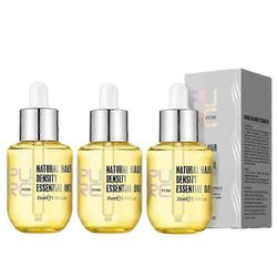 3 kpl PURC Natural Hair Growth Essence Thickener Ginger Regrowth -seerumihoitoöljy