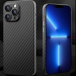 2025 X-LEVEL iPhone 13 Pro -kotelolle Kova PC-puhelimen kansi hiilikuiturakenteella