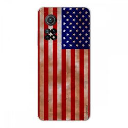 Crazy Kase Hull For Xiaomi Mi 10t I Silikone Soft 1 Mm, Usa Flag