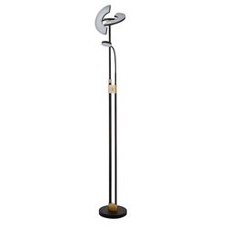 Searchlight Lighting Led Mor & Child Floor Lampe Matt Black & Satin Messing