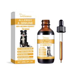 Yegbong Anti-Allergy Drops for Dogs - Ravitsemuksellinen vartalonhoitolisä ihon ja vastustuskyvyn tukemiseen