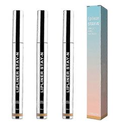 1/2/3kpl Lip Liner Peel Off Lip Tattoo Lip Stain Pitkäkestoinen oleskelu meikissä ravitseva 3pcs