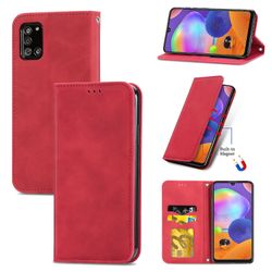 Gangxun Sag til Samsung Galaxy A31 Magnetisk lukning Læder Tegnebog Cover Housse Etui Shockproof - Rød