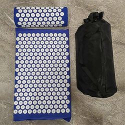 Jooga akupainantamatto Jooga Shiatsu Pad Niska Takaisin Jalkahierontalaite Kipu Paineenlievitys Hierontatyyny Tyyny Tw Sininen Mat Only