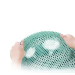 Baby badekar Mat Spædbarn Bruser Support Cushion Net blå