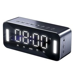 Zch Multifunktionel Bt trådløs radio/vækkeur/natlys Black