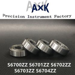 Ægte 2stk/lot Metal Afskærmet S6700zz S6701zz S6702zz S6703zz S6704zz Rustfrit Stål Dyb Rille Kugleleje Rodamientos