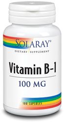 Solaray B1-vitamiini 100mg 100 Kapselit