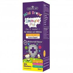 Natures Aid Mini Drops Immune Plus ja Seljanmarja (Sinkki & C-vitamiini) 50ml