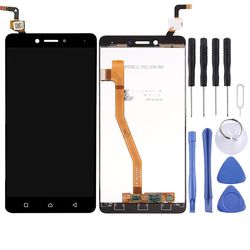 OEM LCD -näyttö Lenovo K6 Note -laitteelle, jossa on digitoija Full Assembly (musta)