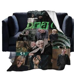 Draco-Malfoy-All-season fleecepeitot lämmin pörröinen mikrokuituhuopa sohvalle sohva-X19 -CT239jvrivjh3679 40x30in 76x102cm