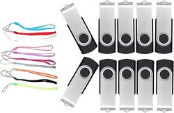 Xqday 10 stk Usb Flash-drev 4GB Memory Stick Foldbar Memory Stick Flash Drive Data Storage Pendrive 4GB 10 Pack Sort Usb Flash-drev Graduation Gave...