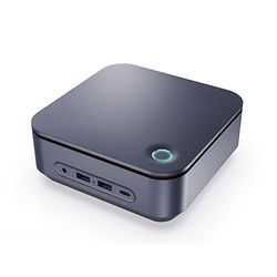 Mini PC i5-1135g7 cpu-støtte Bluetooth 5.2 Wifi 6 Gaming stasjonær datamaskin 3x4k@60ghz utgang bygge i 3d høyttaler, eu plugg GreyBlack