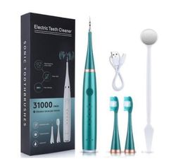 Sähköinen ultraääni hammaskiven poistoaine hampaiden puhdistusaine hampaiden puhdistus hammaskiven poistoaine suunhoito vihreä Standard Version