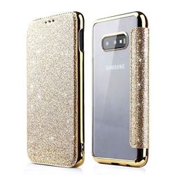 AIR Samsung Galaxy Note 8 Glossy Flip Flip Sag Cover med kortplads - Guld
