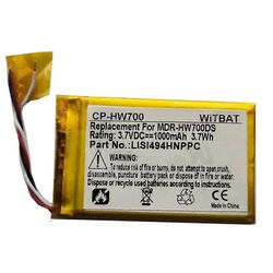 Jo testattu Sopii Sony Mdr-Hw700ds Bluetooth-kuulokkeiden akulle Lis1494hnppc CP-HW700