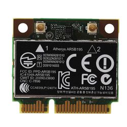 AR9285 AR5B195 150M + BT3.0 Half Mini PCI-E langaton kortti: 593127-001 592775-001 430 431 435 436 vihreä