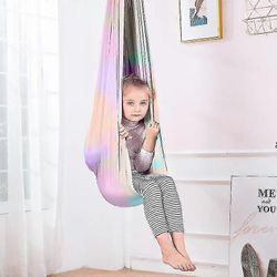 Ilmajoogaterapian keinusarja Riippumattosarja joustavuutta varten Kivunlievitys) vaaleanpunainen 100*280CM