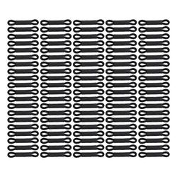 100PCS Baby Chicken Splay Leg Hobble Boffer säädettävät siipikarjan jalkanauhat vastasyntyneelle Spraddle Leg Chick Bird Quails Ducks Musta