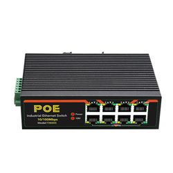 8-port Industrial Ethernet Switch Network Splitter Hub 100MB Rj45 adapter Poe