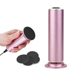 Linkrunning Elektrisk hård hud Fjern med 60stk udskiftning sandpapir skiver, Professional Pedicure fodfil slibemaskine til død revnet hård hud (has...