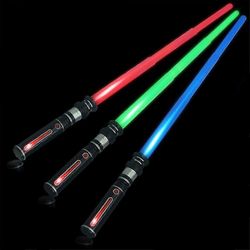Light Up Saber Teleskooppi laajennettavissa ja romahtaa Laser sword (punainen)