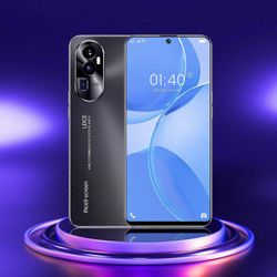 7.3 tuuman Android 13 -älypuhelin 16 Gt: n kaksois-SIM-valmiustila 7800mAh 4G-verkon matkapuhelin Musta