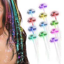 2024,LED lyst hår lysende fiber ledet hårklippfest gavebar dans hårspenne hårspenne