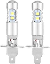 Tinor ajovalojen polttimot, 2x H1 6000K Super White 100W LED-ajovalojen polttimot Lähivalot