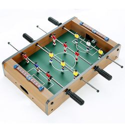 Drupum 34,5 * 22 * 8CM træ bordfodbold med 2 bolde 34.5*22*8CM