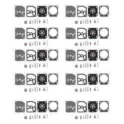 10-sarja kaasuttimen korjaussarjan trimmerin osat RB-100 tiivistekalvo Stihl HS45 FS55 FS38 BG45 MM5 10-osainen