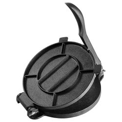 Succebuy Tortillapuristin, 10 tuuman tortilla- ja roti-valmistaja, valurautainen raskas tortilladora-puristin, esimaustettu Pataconera-valmistaja