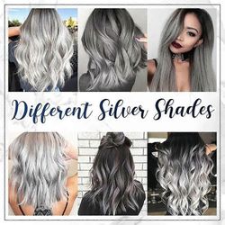 Harmaa hiusväri vaha välitön harmaa väliaikainen kerma PU5203