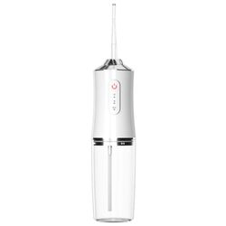 Oral irrigator elektrisk professionel trådløs oral irrigator, 220 ml med 3 tilstande 4 dyser Ipx7 vandtæt til familie og rejser