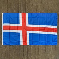 Scitoo Island Flag Polyester Flag 5 * 3 Ft Høy kvalitet In-Kind Shooting Banner Hvit 300pcs