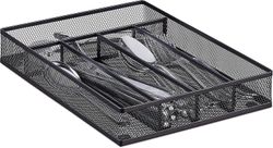 Bestikkbrett Mesh Stål Metall Bestikk Boks Bestikk Skuff Hxwxd: 5 X 23.5 X 31.7 Cm, Svart