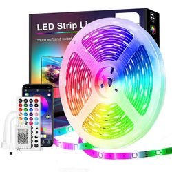 led-nauha 15m, pstar bluetooth led-nauha Rgb 24V Ir-kaukosäätimellä Sovelluksen ohjattava musiikkitila, valoketju / bändi, musiikki / ääni synkrono...