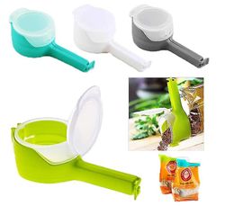 Yunshu 4PCS madpose clips Madopbevaring Forsegling Clips Køkkenværktøj