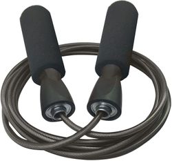 Linkrunning Professionel justerbar ståltråd uden sjippetov holdbar, let at justere Premium til mænd Kvinder Speed Jumping Rope Boxing Cardio Endura...