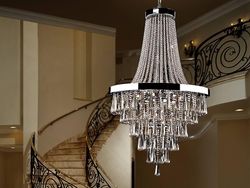Schuller Lighting Palace 22 Lys Krystal Lysekrone Krom, G9