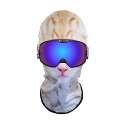 AIR 3D Dyr Mønster Cykling Motorcykel Ski Hat Fuld Ansigtsmaske hætte Color3