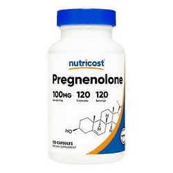 Nutricost pregnenolonikapselit, 100 mg, 120 laskea