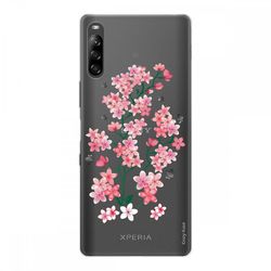 Crazy Kase Hull Til Sony Xperia L4 i Silikone Soft 1 Mm, Sakura Blomster