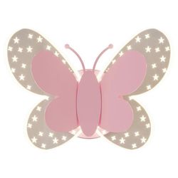 himmennettävä lasten sisätilojen seinävalaisin, 10W läpinäkyvä perhoskuvio seinävalaisimet kolmivärinen himmennettävä 24 * 17cm