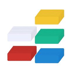 60 pakkaus Kuivapyyhi Magneettiset tarrat Magneetit Tarra Uudelleenkäytettävä Magneettinen Nimitunnisteet Vedenpitävä Magneettinen L Monivärinen