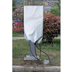 Sähköauton laturin sade- ja aurinkosuojakansi 420D latauspaalun kansi Hopea 35*25*70cm