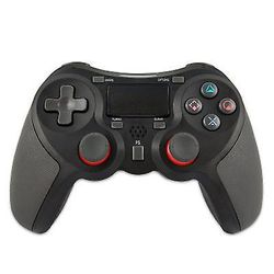 Bisbisous Manette sans fil Chronus pour PS-4 avec haut-parleur intégré avec prise casque stéréo et pavé tactile monipiste, batterie au litium ladat...